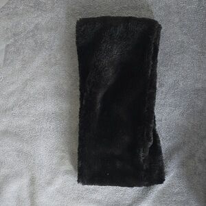 Black Faux Fur Infinity Scarf